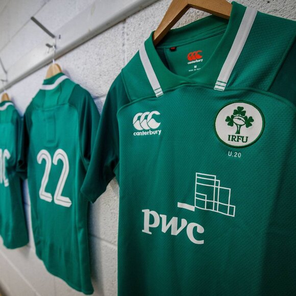 unworn Canterbury Ireland U-20 2016 home shirt rugby union men's jersey PWC IRFU - Picture 6 of 14